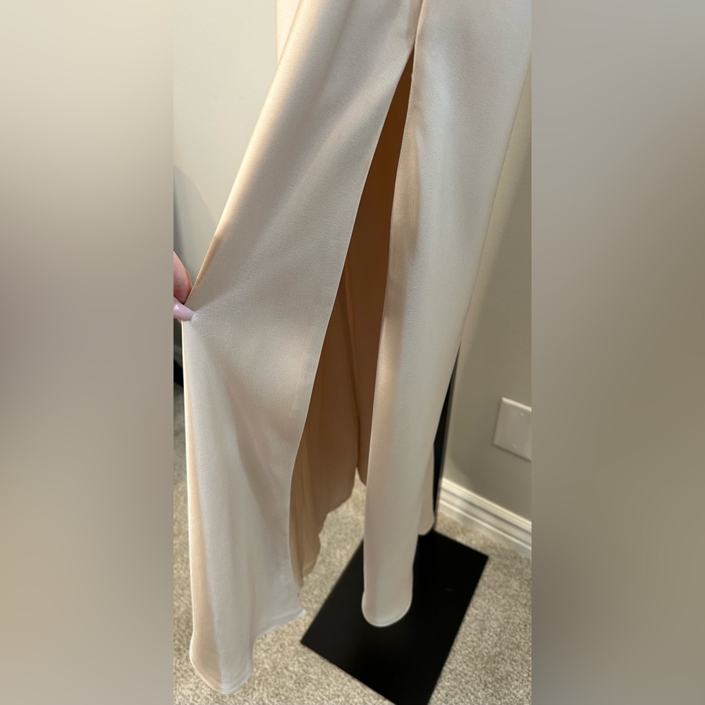 FAME and PARTNERS Francois Drape Gown in Champagne - Picture 11 of 14